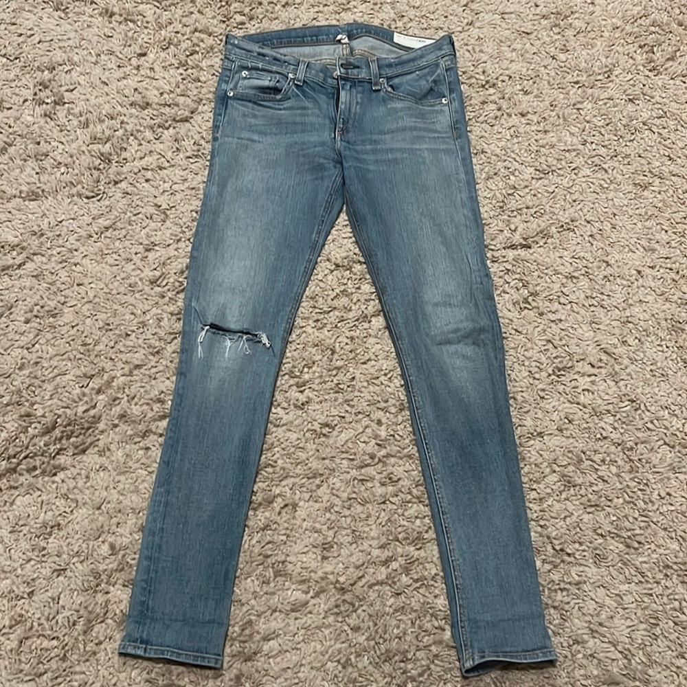 rag & bone Cate Skinny Jeans 28 Water St Color Cut 9905 Light Blue women’s